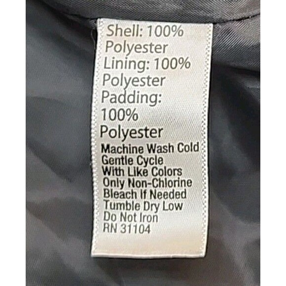 CROWN & IVY Kids 6/7 Small Black Zip up Vest Pockets Quilted Warm Preppy - Picture 9 of 9